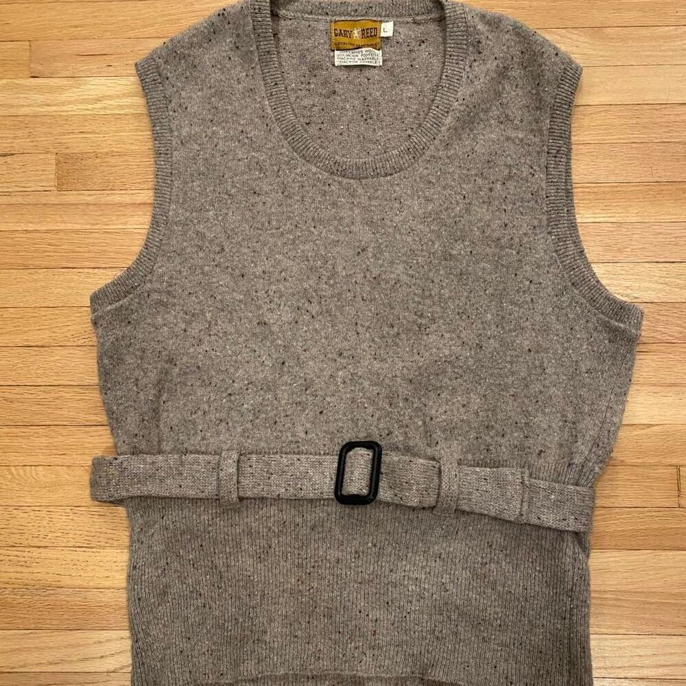 Vintage Gary Reed Distinctive Sportswear 70's lambswool western sweater vest L